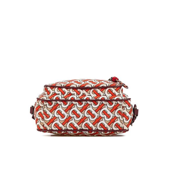 Pre Loved Burberry Monogram Canvas Crossbody Bag Women Orange - Picture 3 of 8